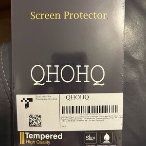 QHOHQ Screen Protector for iPhone 12 Pro Max